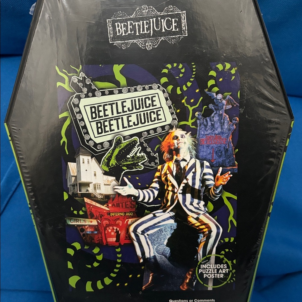 Beetlejuice Beetlejuice 500 Piece Puzzle 14in x 19in ( 35cm x 48cm ) NWOTS - Picture 7 of 8